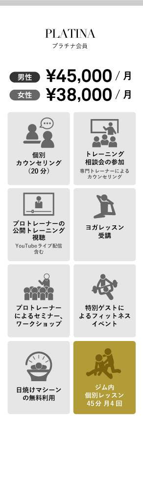 プラチナ会員について